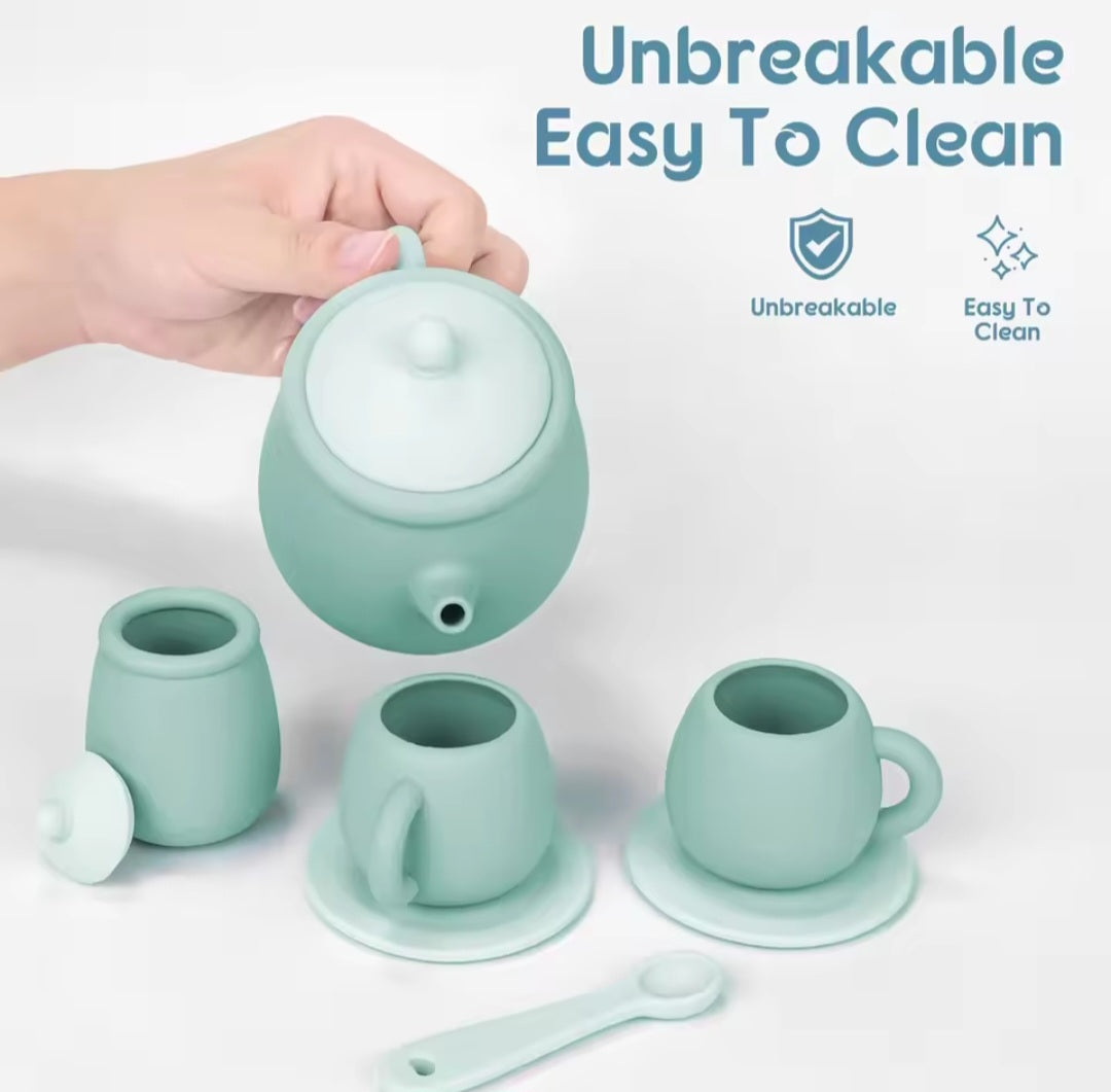 Silicone Tea Party Set - green
