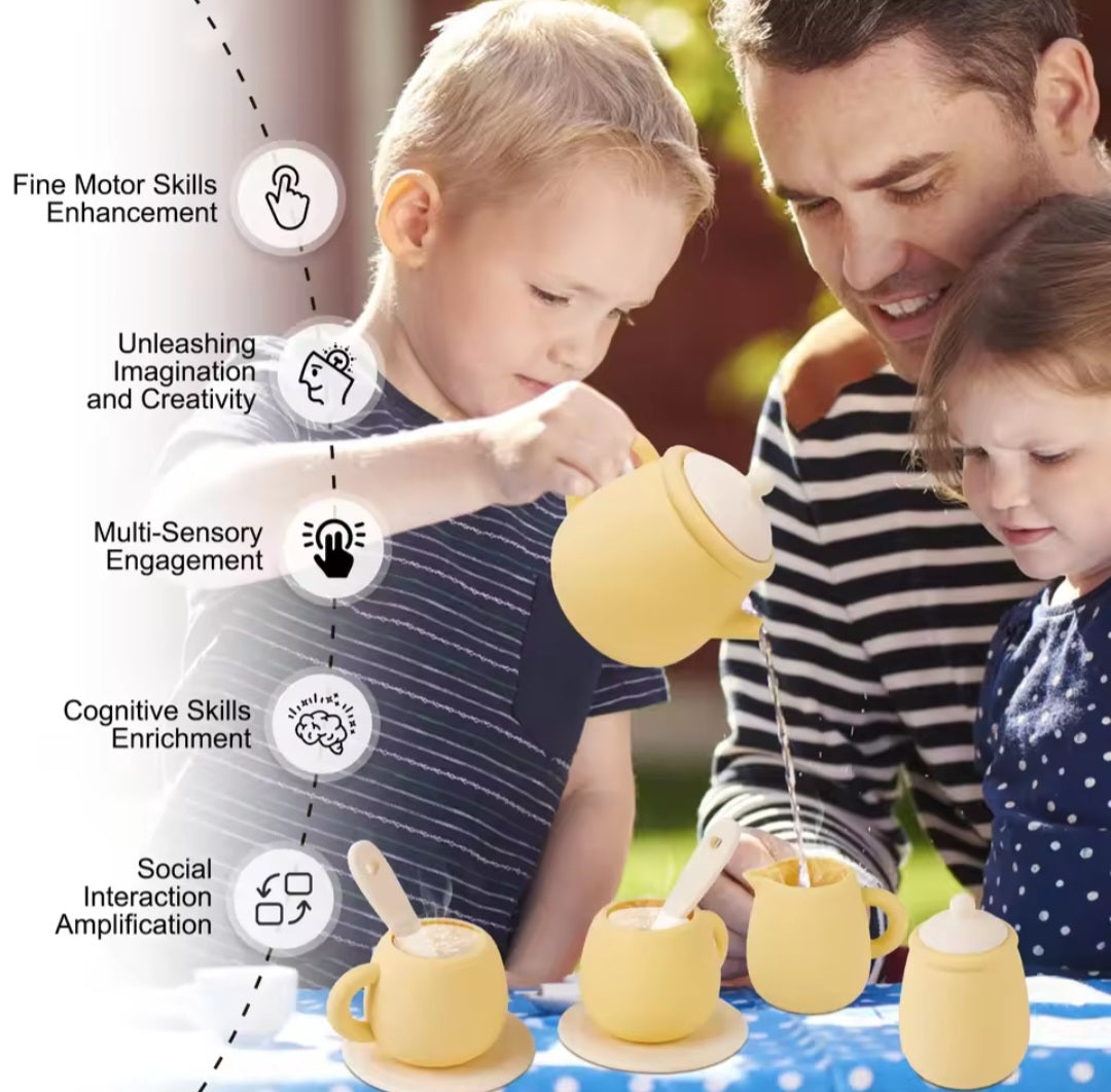 Silicone Tea Party Set - green