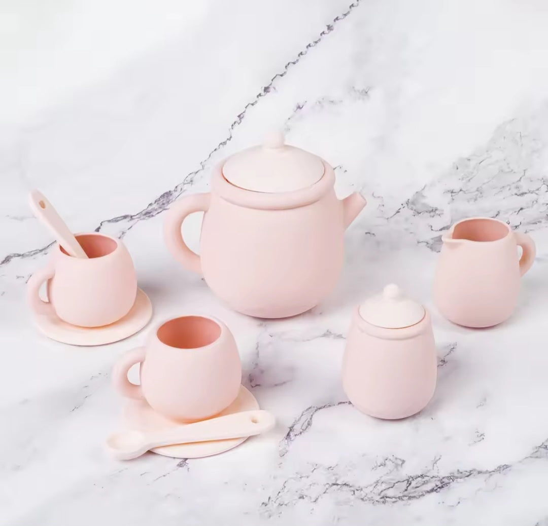 Silicone Tea Party Set - pink