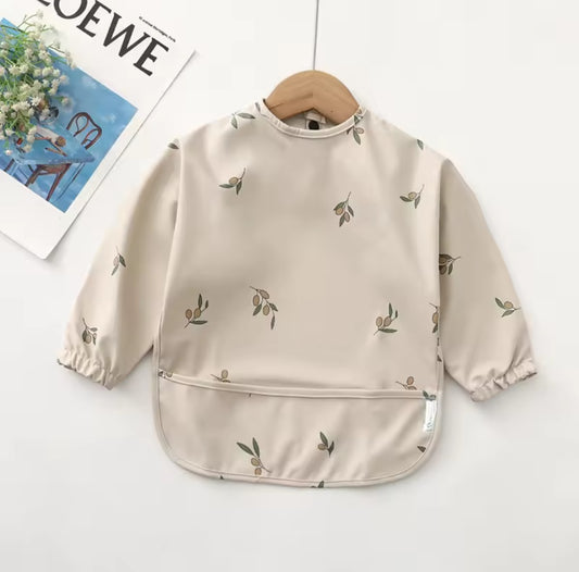 Long Sleeve Bib - Lemons