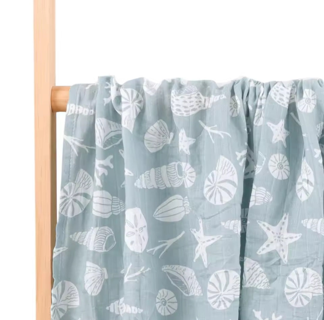 Muslin Swaddle - Sea