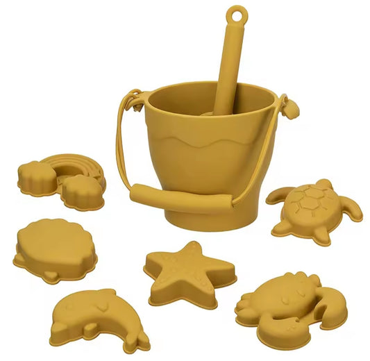 Silicone Bucket Set - mustard