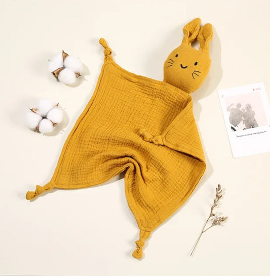 Bunny Comforter - mustard