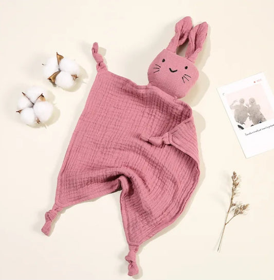 Bunny Comforter - deep pink
